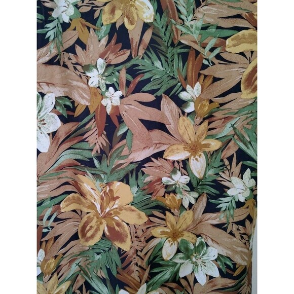 Anna And Frank Maxi Dress Size M Floral 100% Silk Sleeveless Zip - Picture 3 of 9